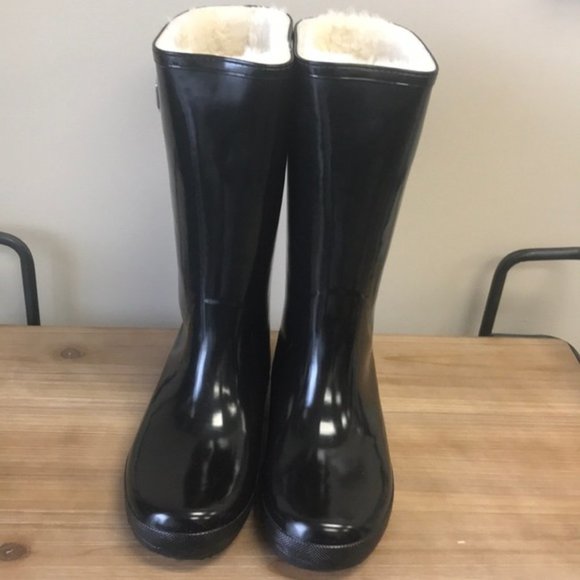 MOOVBoot SUPERGLOSS Tall Rubber/Sheepskin Boot⭐ - Picture 5 of 8